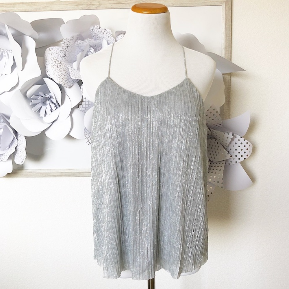 Metallic Silver Top - Picture 3 of 4